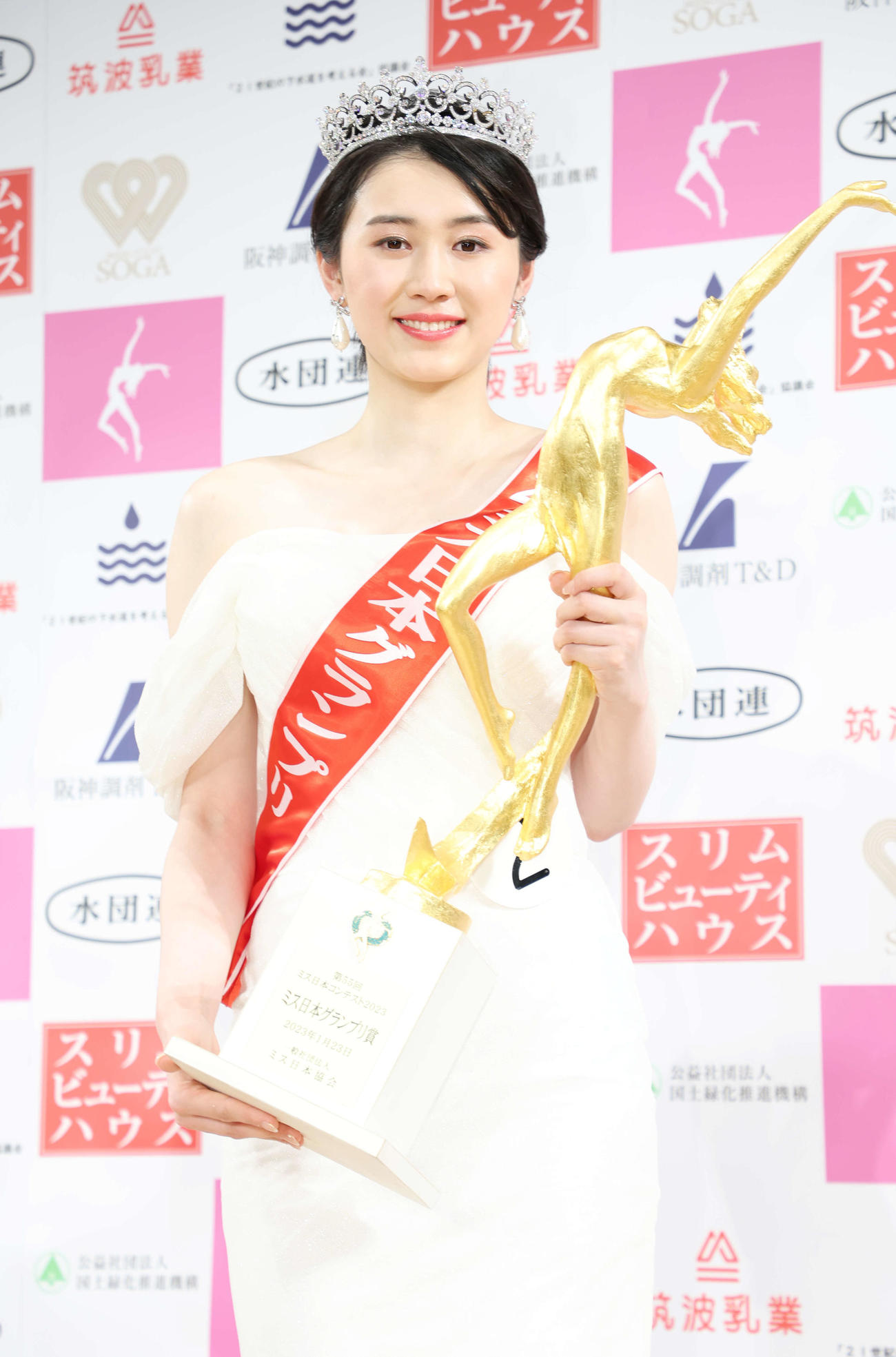 ミス日本グランプリに選ばれた吉岡恵麻さん（撮影・宮地輝）