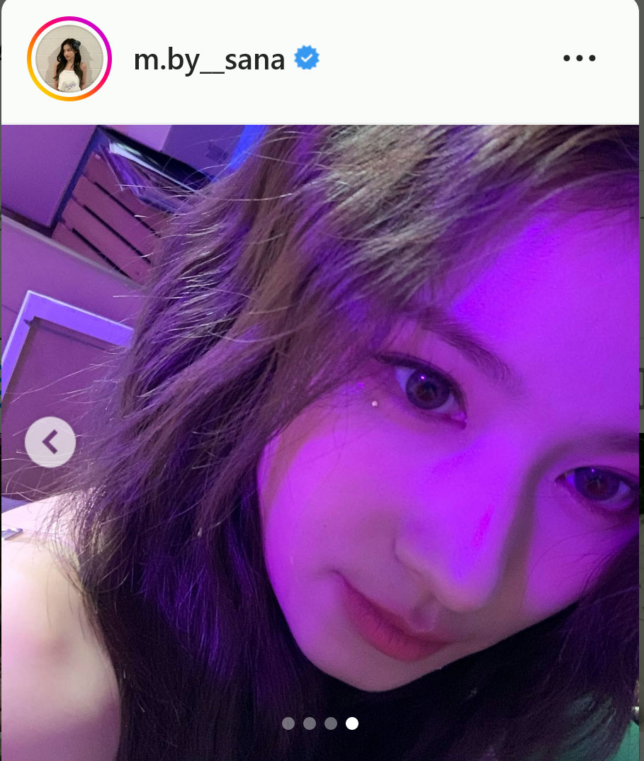 TWICEサナのインスタグラムより
