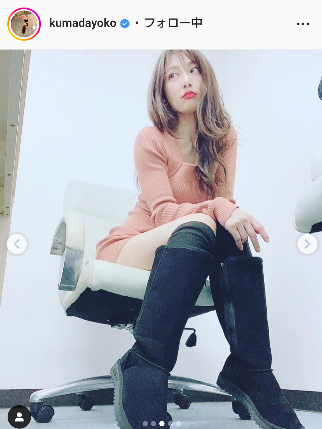 熊田曜子のインスタグラムより