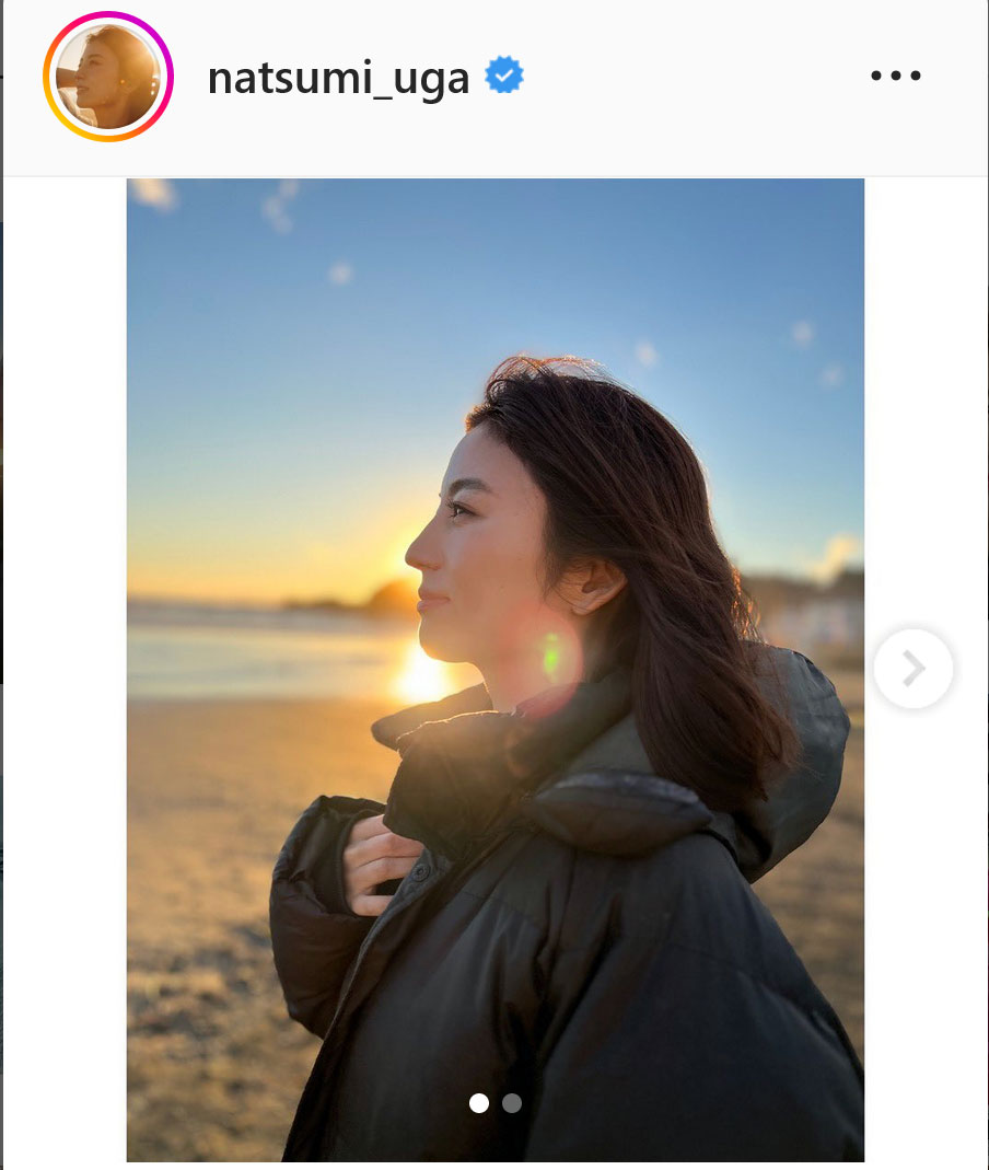 宇賀なつみアナのインスタグラムより