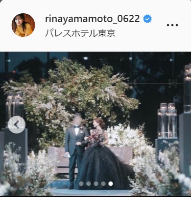 山本里菜アナウンサーのインスタグラムより