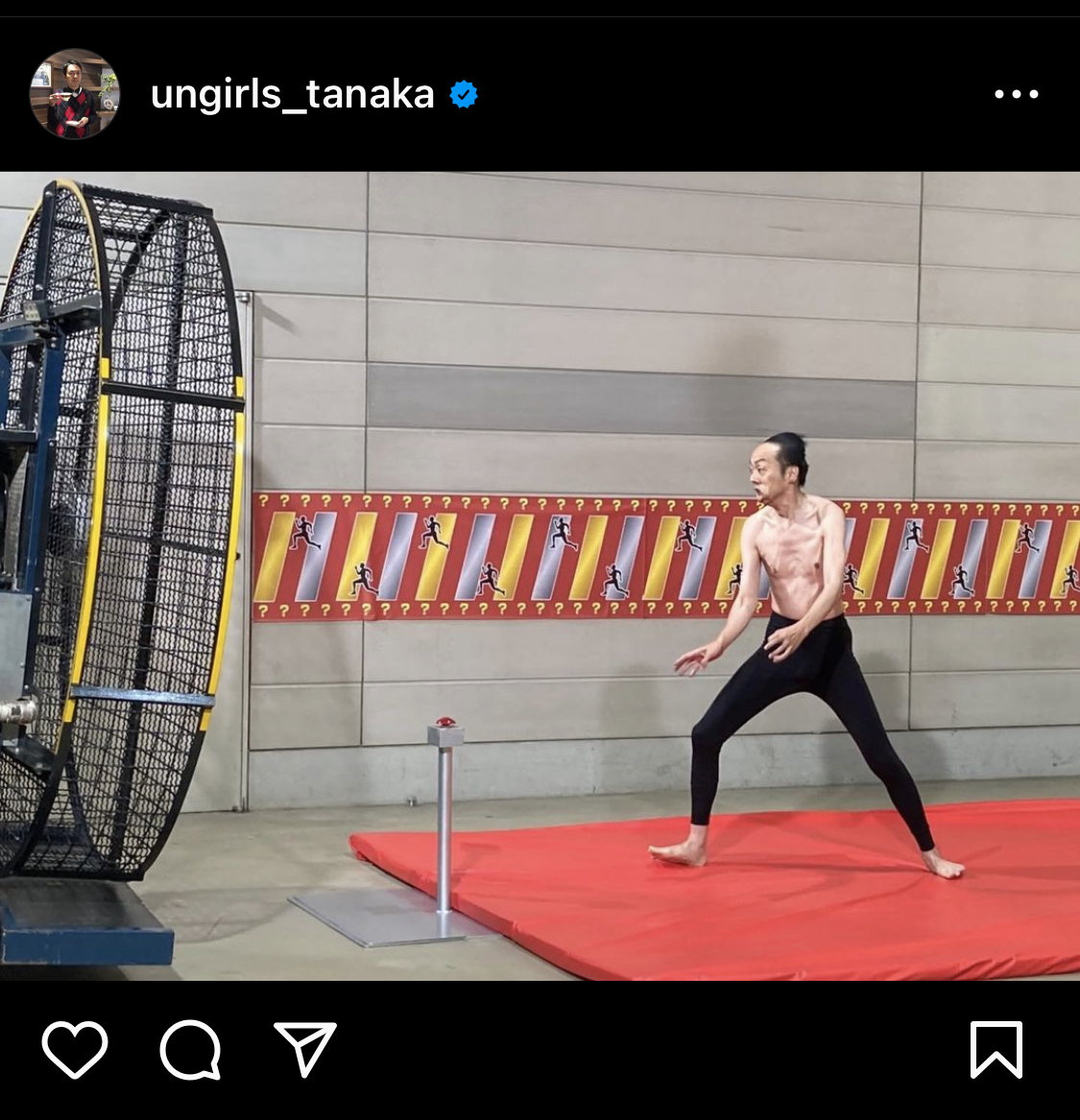 田中卓志のインスタグラムより