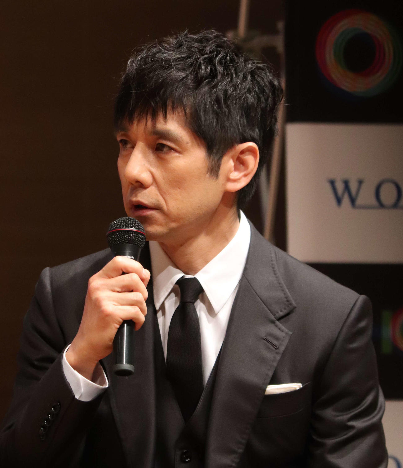 国際パラリンピック委員会とWOWOWの共同プロジェクト「『WHO I AM』新シーズン記念トークイベント」にスペシャルゲストで登壇した西島秀俊（撮影・加藤理沙）