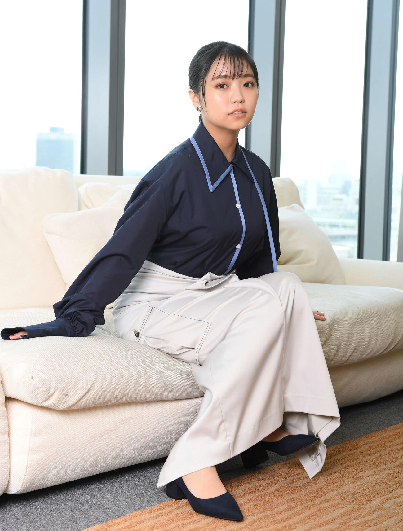大原優乃（19年10月1日撮影）