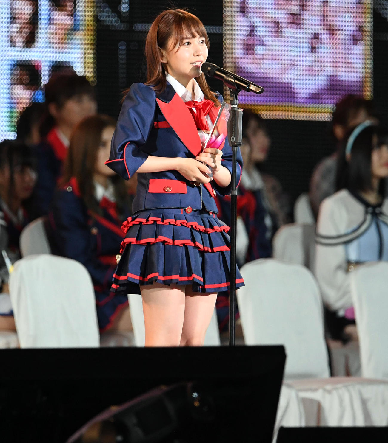第10回AKB48世界選抜総選挙でのSKE48大場美奈（2018年6月16日撮影）