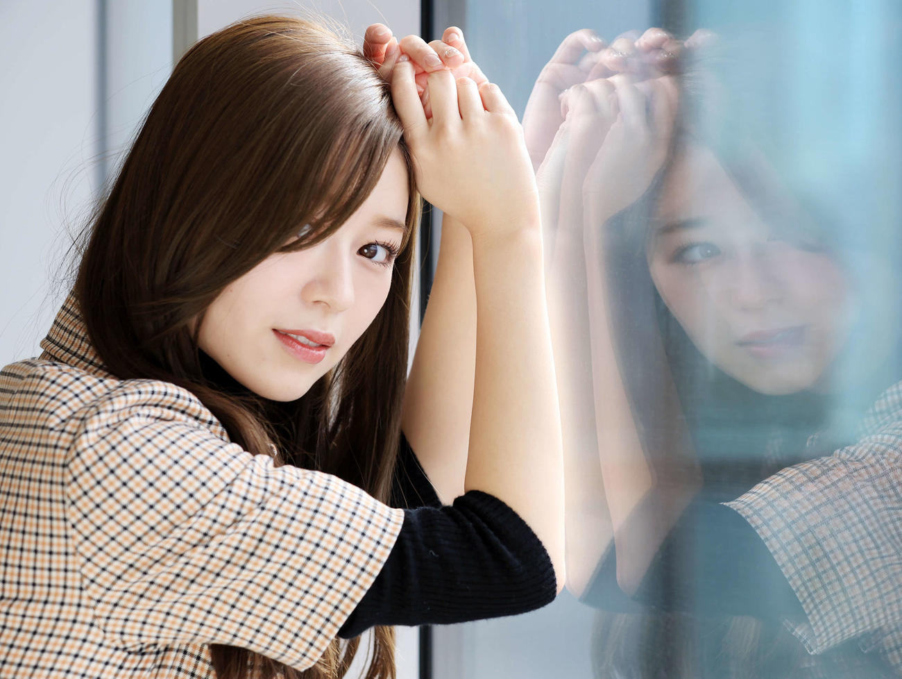 キュートさと大人っぽさを兼ね合わせ持つ石崎日梨（撮影・浅見桂子）
