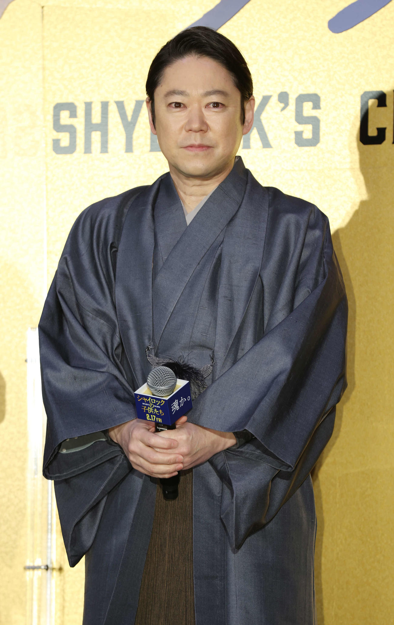 映画「シャイロックの子供たち」公開直前イベントに登壇した阿部サダヲ（撮影・宮地輝）