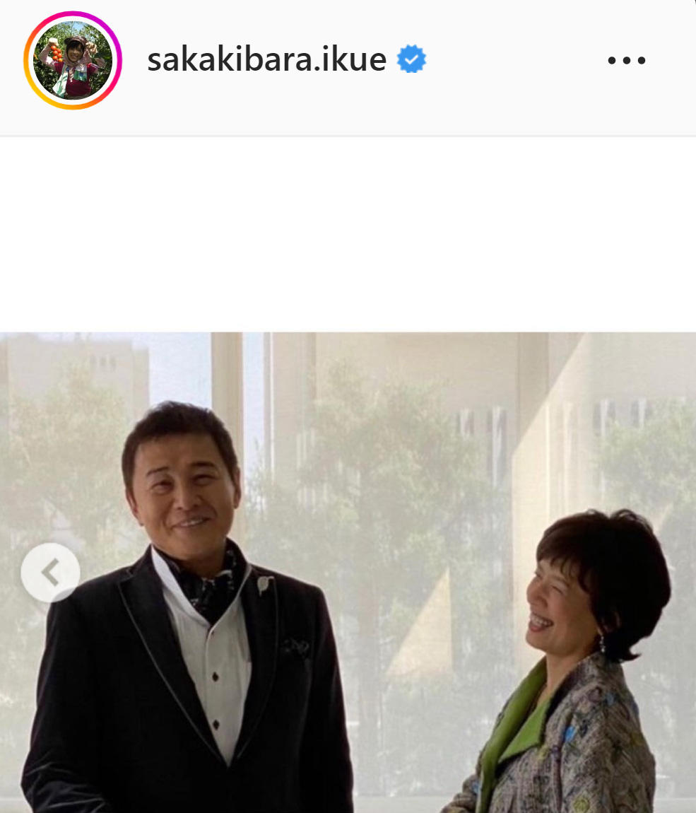 生前の夫の渡辺徹さんと榊原郁恵（榊原郁恵のインスタグラムより）