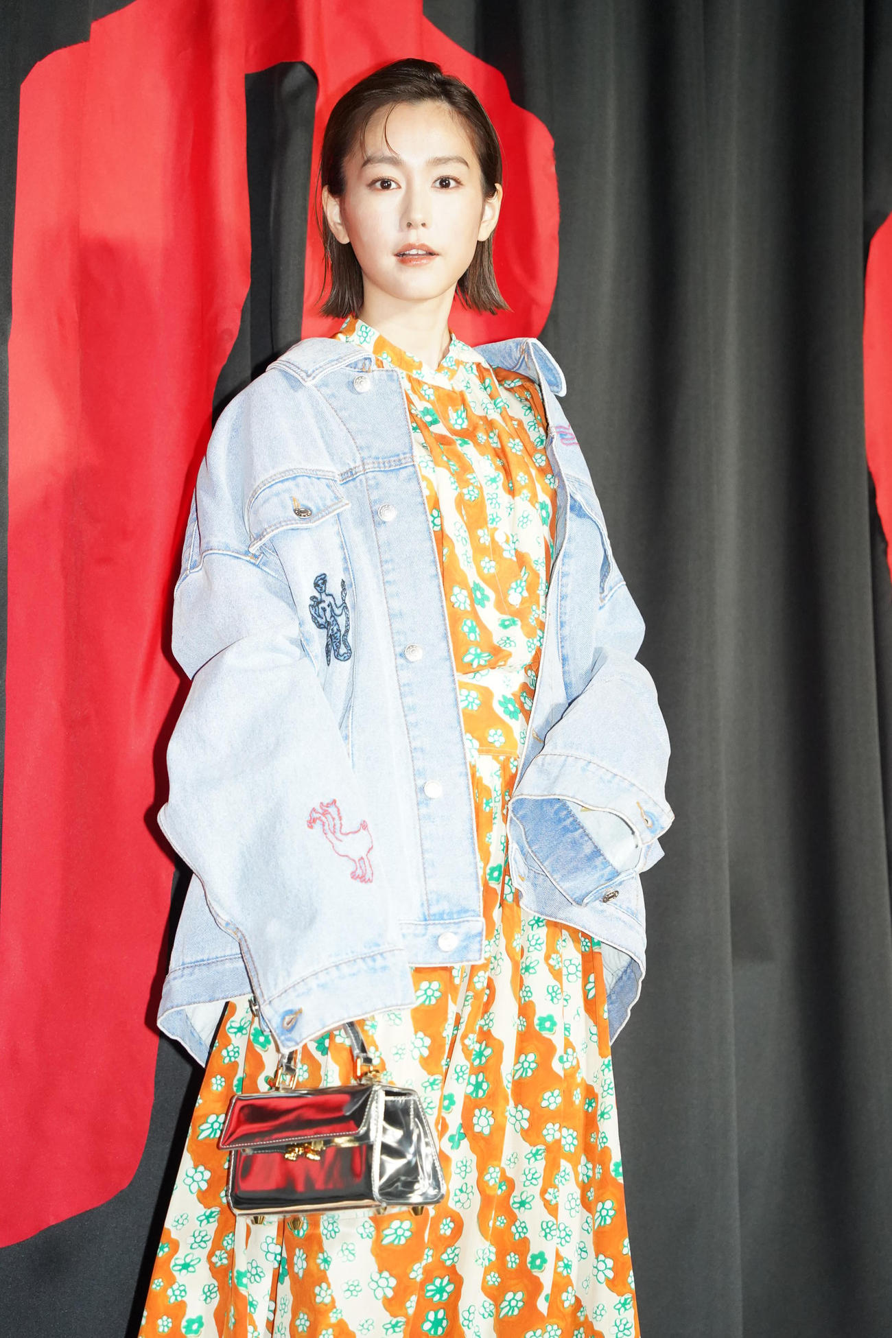 「MARNI FALL WINTER 2023ファッションショー」に出席した、桐谷美玲（撮影・佐藤勝亮）