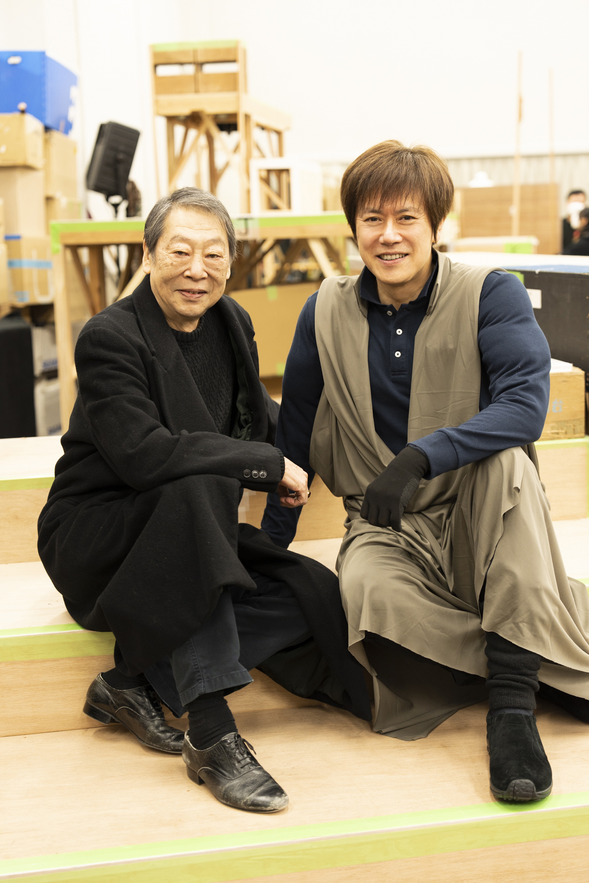 35年ぶりに共演する山口祐一郎（右）と壤晴彦