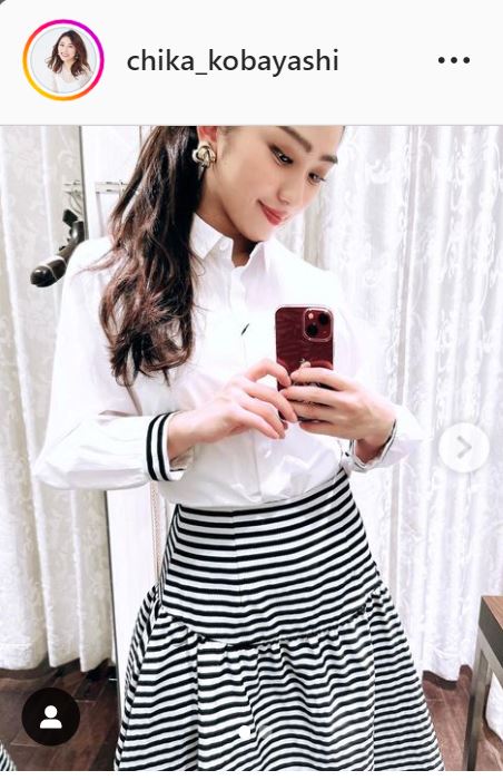 小林千花のインスタグラムより