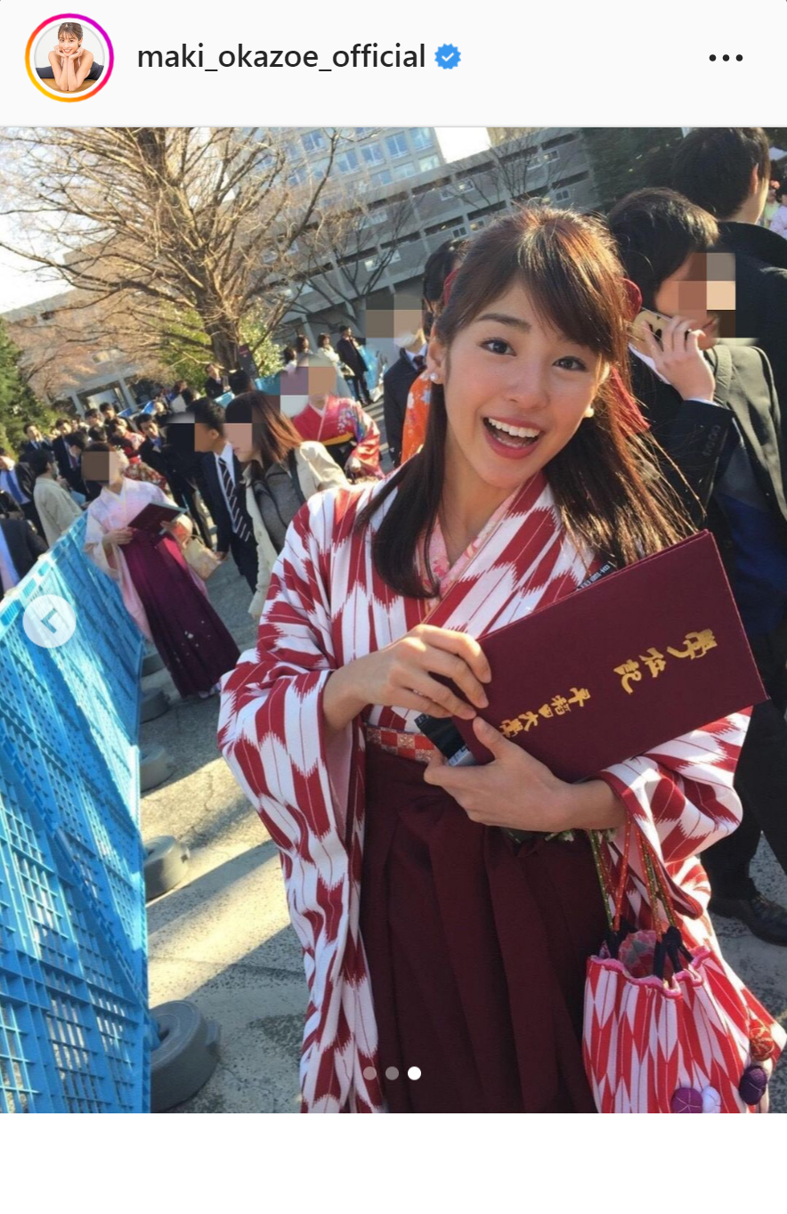 岡副麻希アナのインスタグラムより