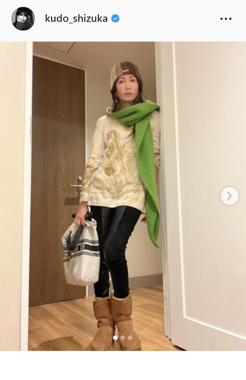 工藤静香のインスタグラムより