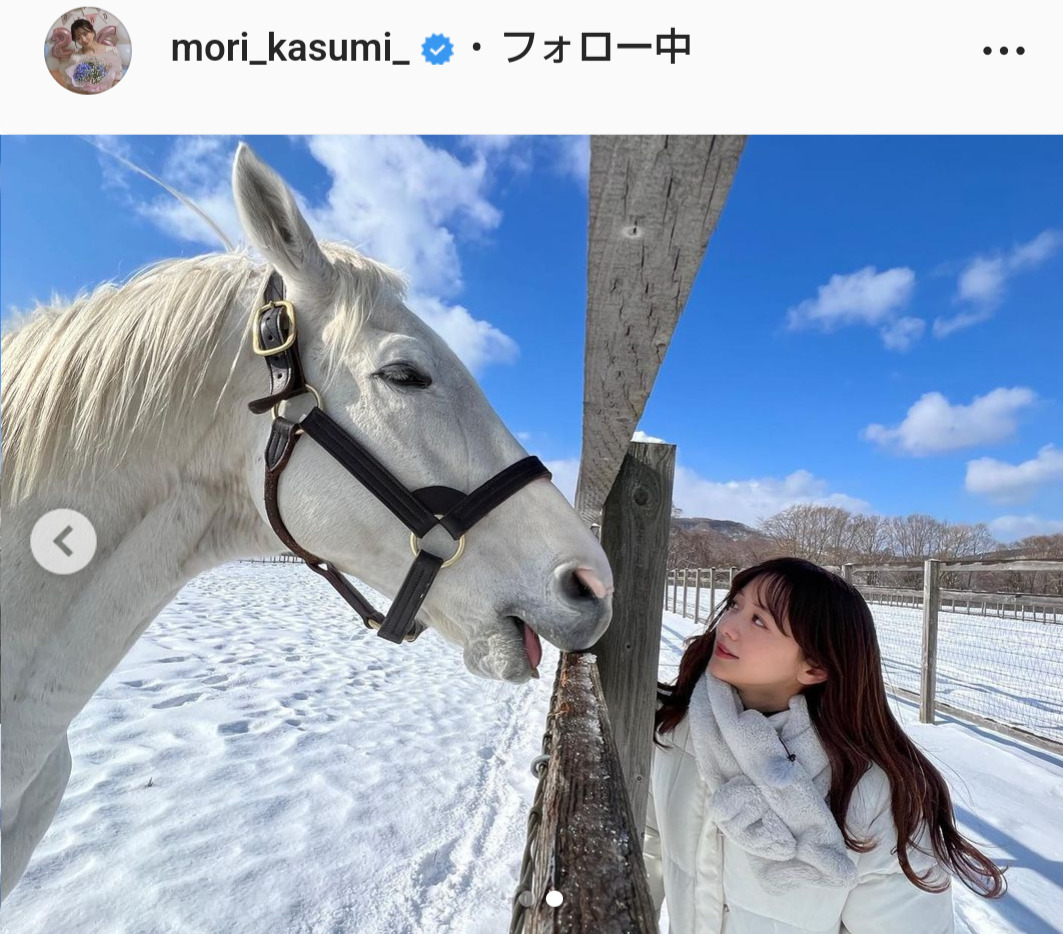 森香澄アナウンサーのインスタグラムより