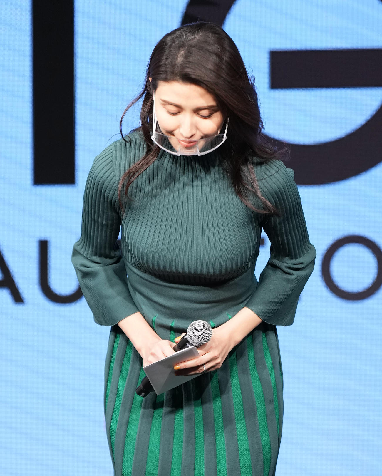 「TGC AUDITION」の公開ドラフト会議に参加した橋本マナミ（撮影・菅敏）