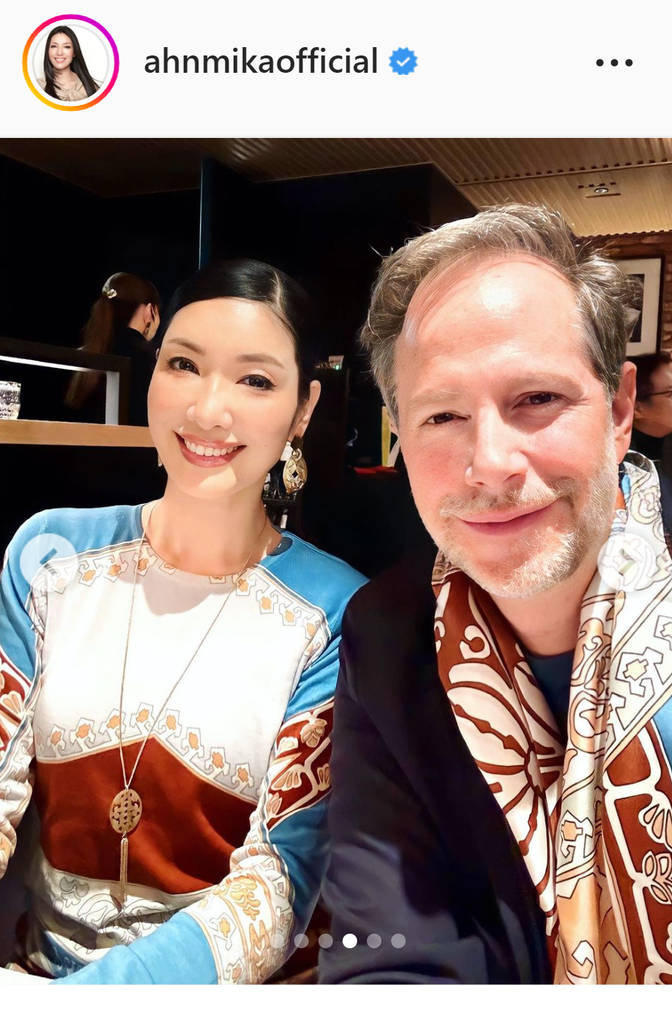 相川七瀬のライブを訪れたアンミカ夫妻（インスタグラムより）