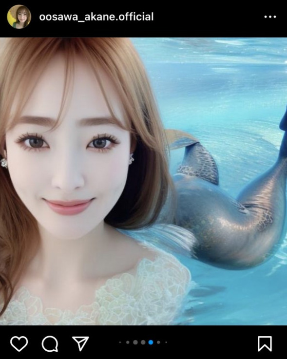 大沢あかねのインスタグラムより