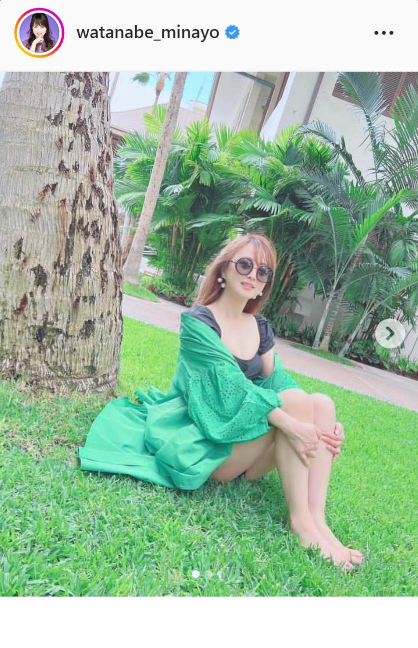 渡辺美奈代のインスタグラムより