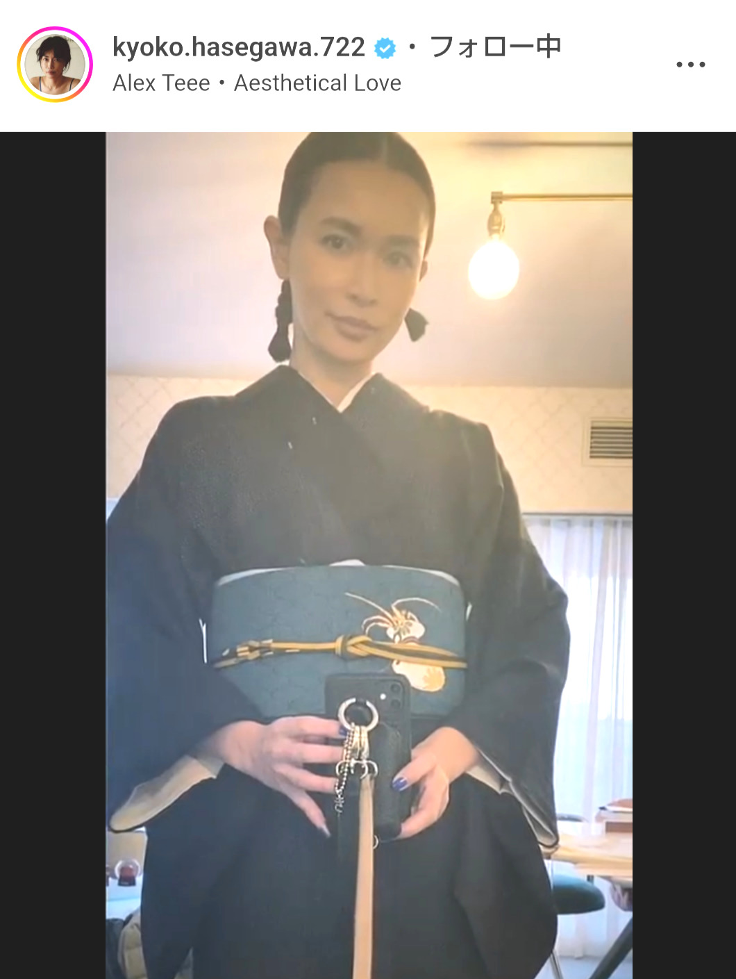 長谷川京子のインスタグラムより