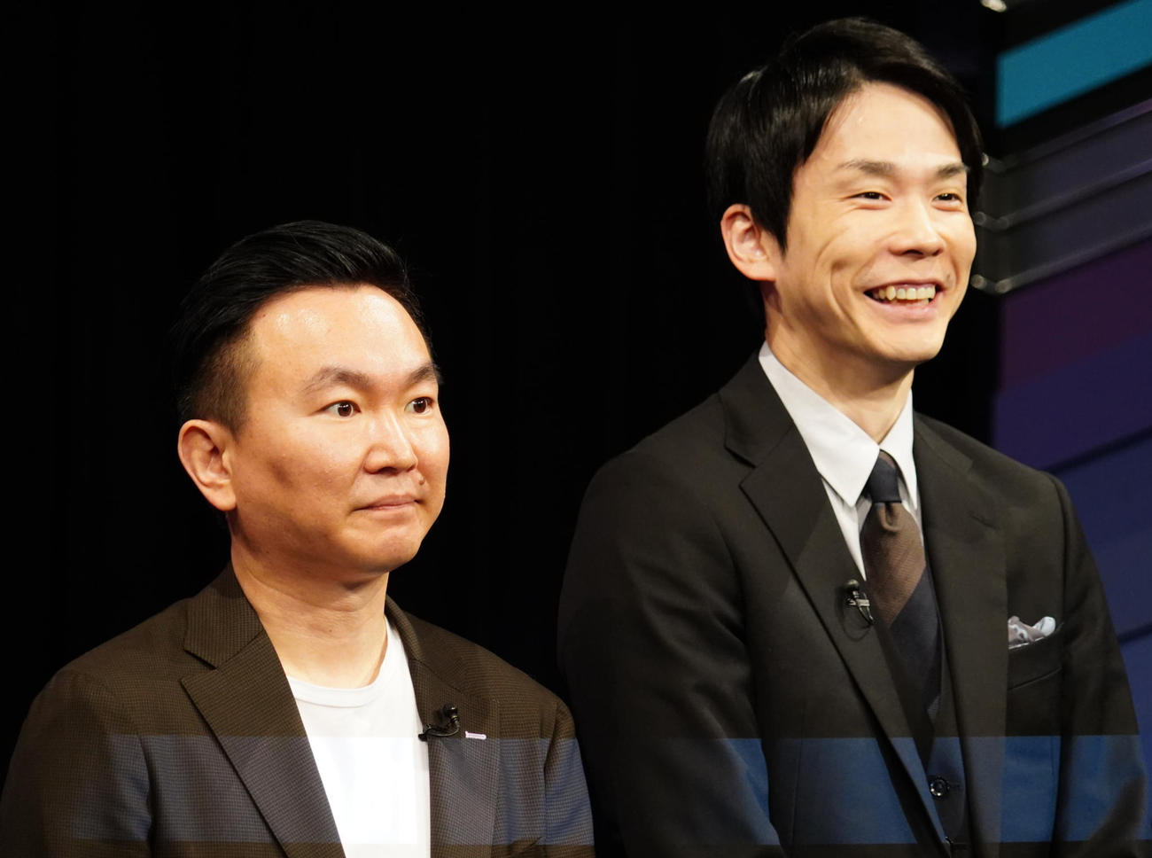 かまいたちの山内健司（左）と濱家隆一（2022年5月撮影）