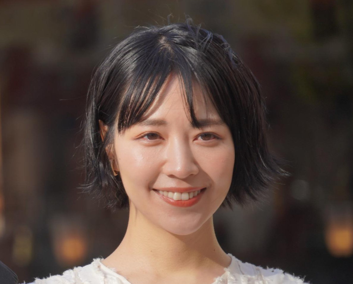 Paraviオリジナルドラマ「悪魔はそこに居る」の配信ヒット祈願イベントに出席した吉谷彩子（撮影・佐藤成）
