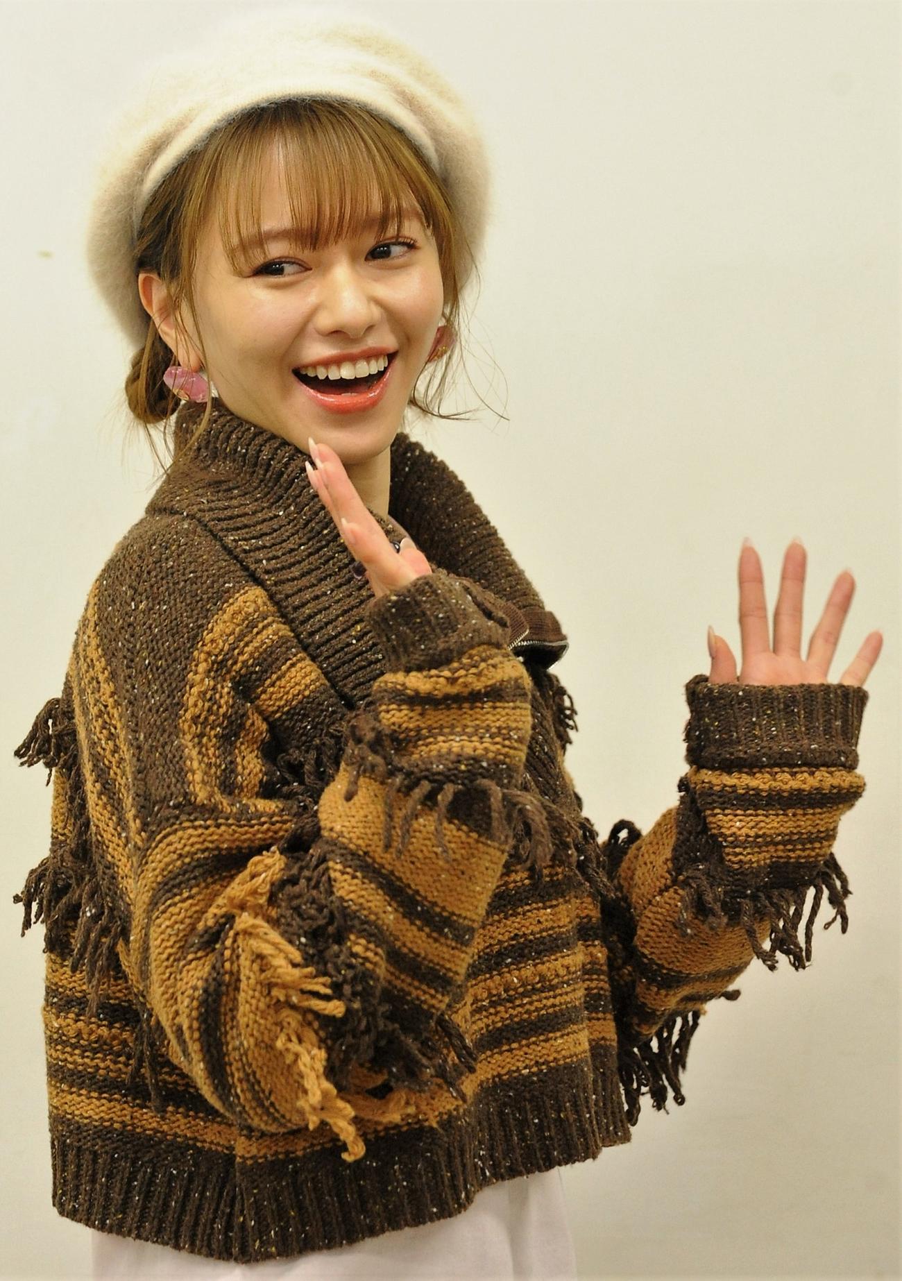 「忍者に結婚は難しい」に出演する山本舞香（撮影・高橋洋平）