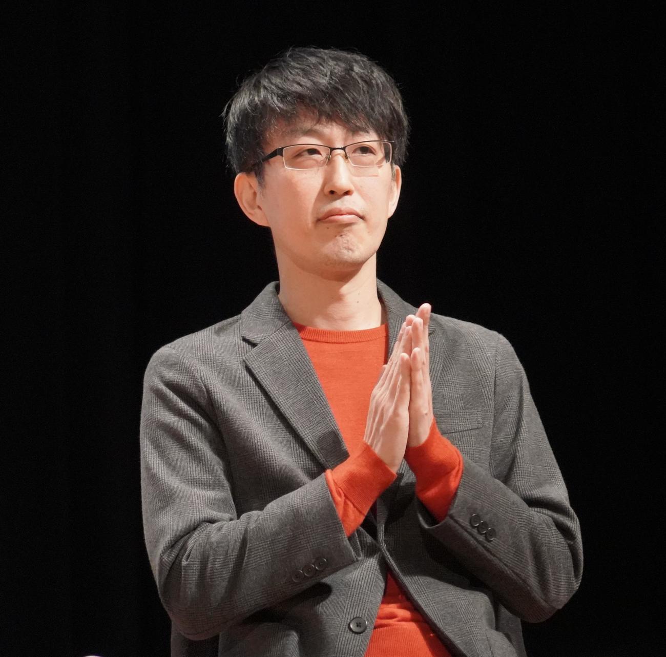映画のまち調布シネマフェスティバル2023で、主演映画「愛のこむらがえり」の舞台あいさつに出席した吉橋航也（撮影・佐藤成）