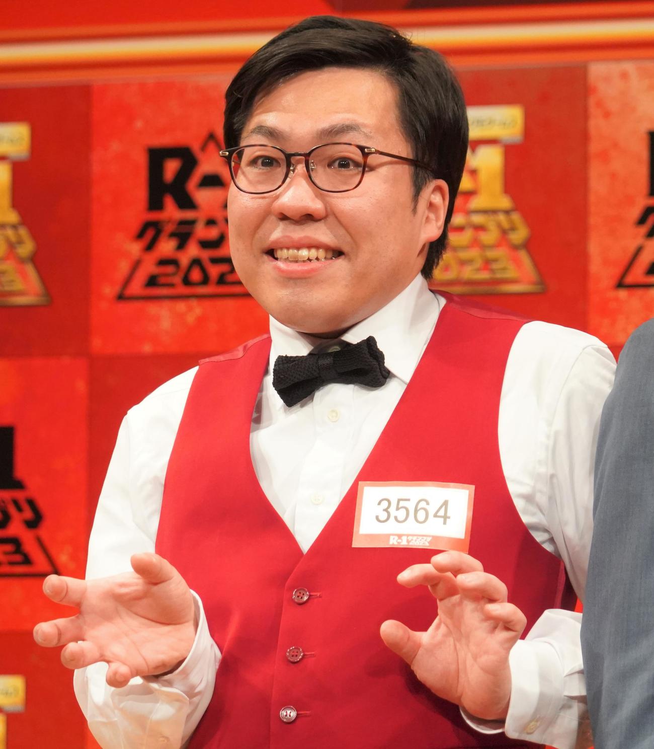 「R－1グランプリ2023」決勝進出したYes！アキト（撮影・佐藤成）