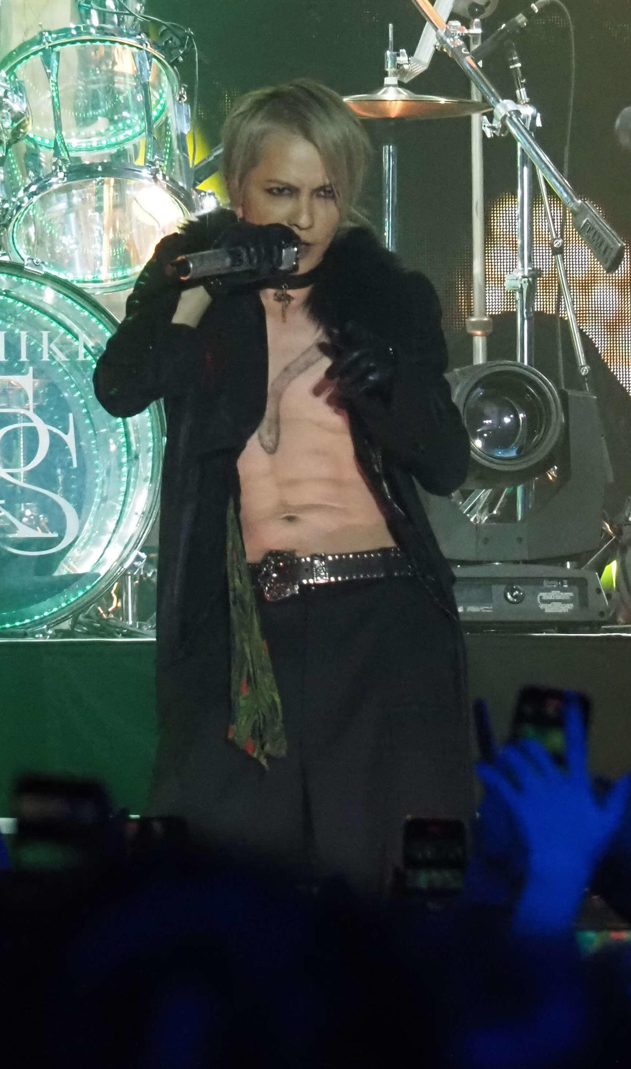 ボーカルのHYDE（撮影・遠藤尚子）