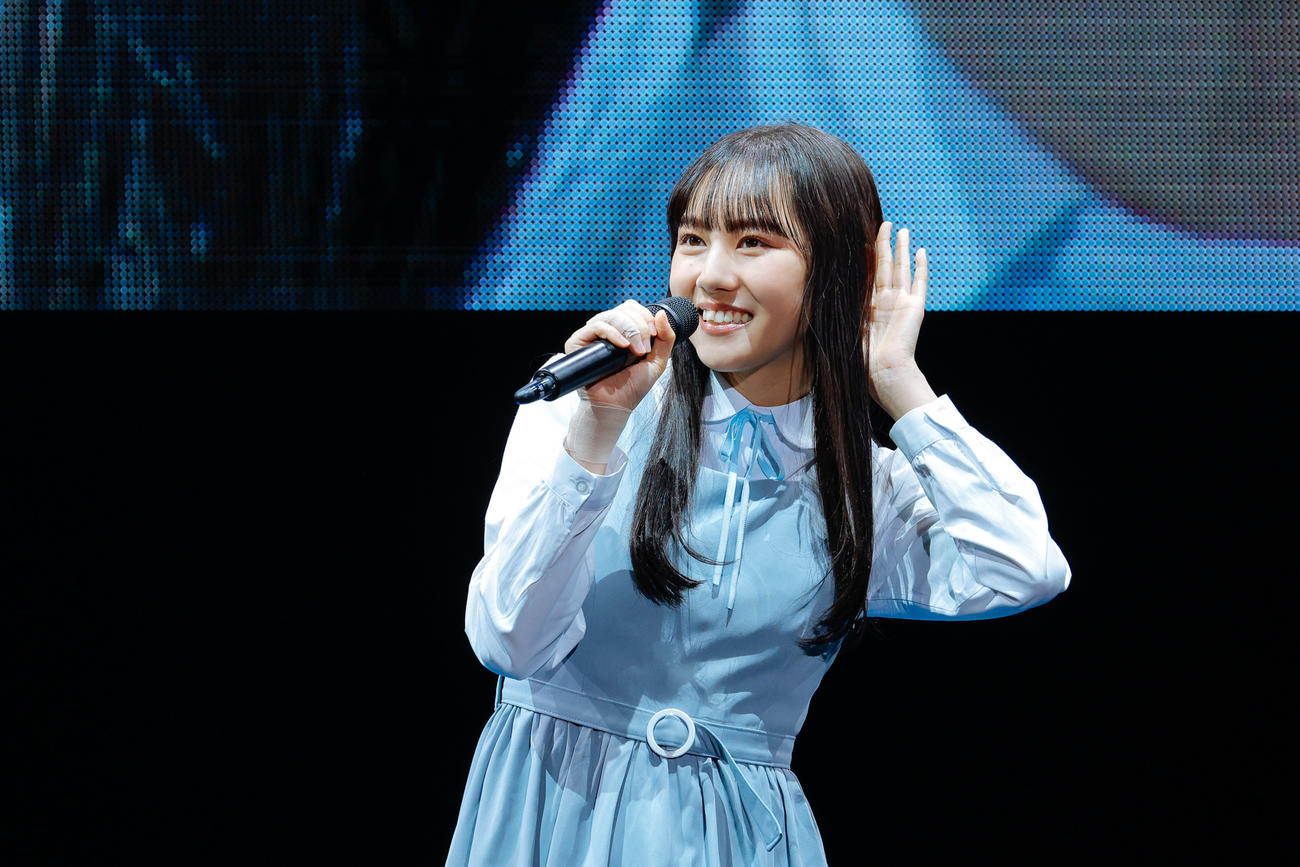 日向坂46四期生初の単独イベント「おもてなし会」に出演した平岡海月