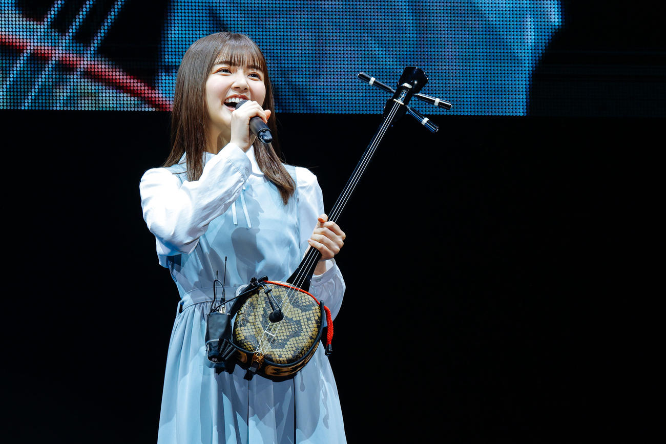 日向坂46四期生初の単独イベント「おもてなし会」に出演した山下葉留花