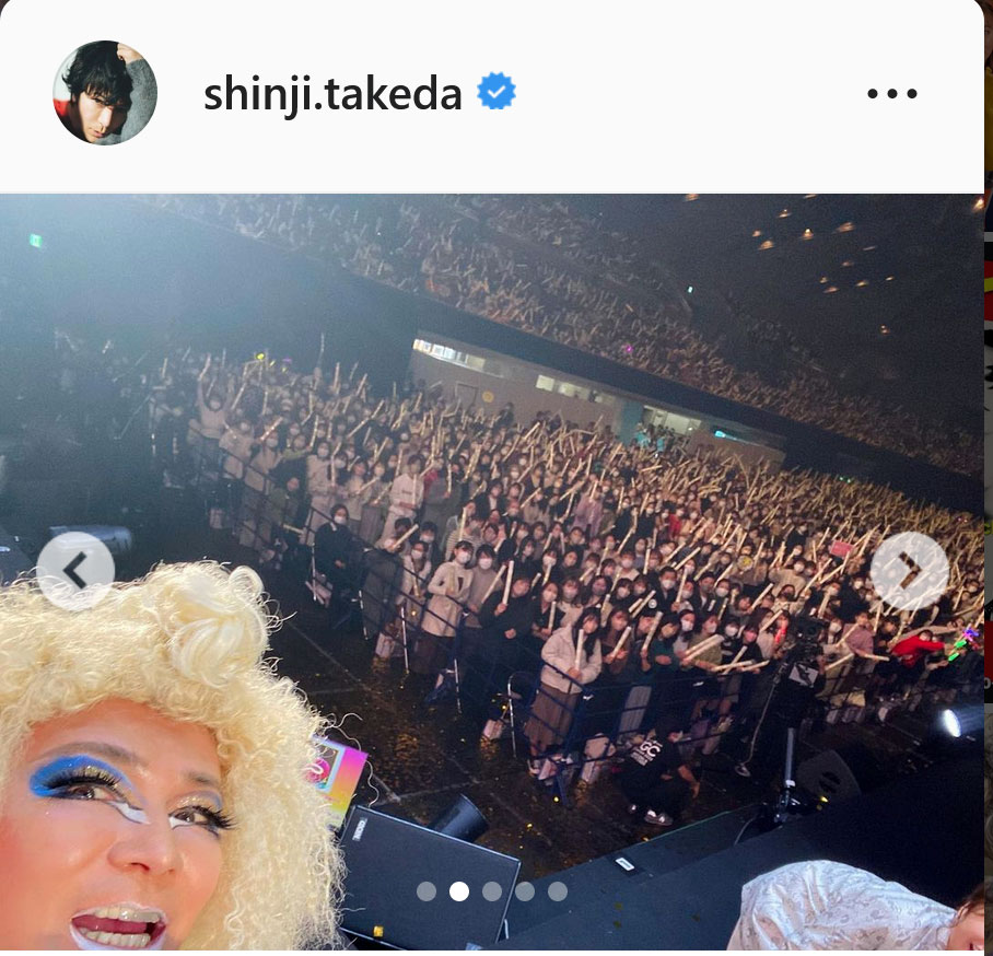 武田真治のインスタグラムより