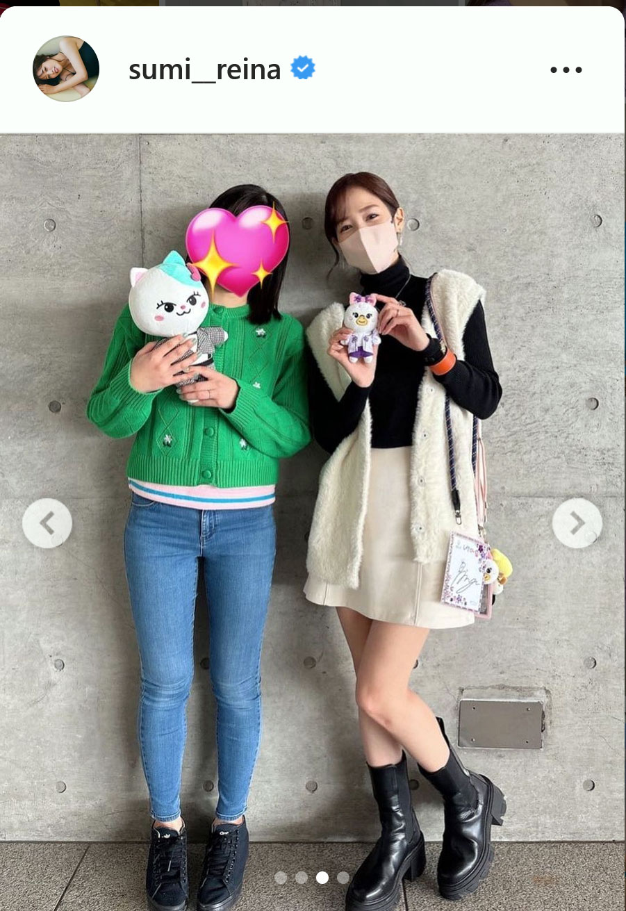 鷲見玲奈のインスタグラムより