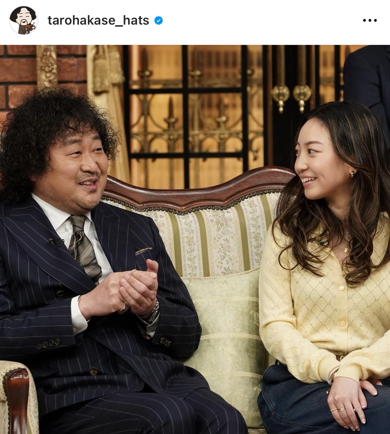 「しゃべくり007」でバラエティー初共演を果たした葉加瀬太郎と娘の向日葵（葉加瀬太郎のインスタグラムより）