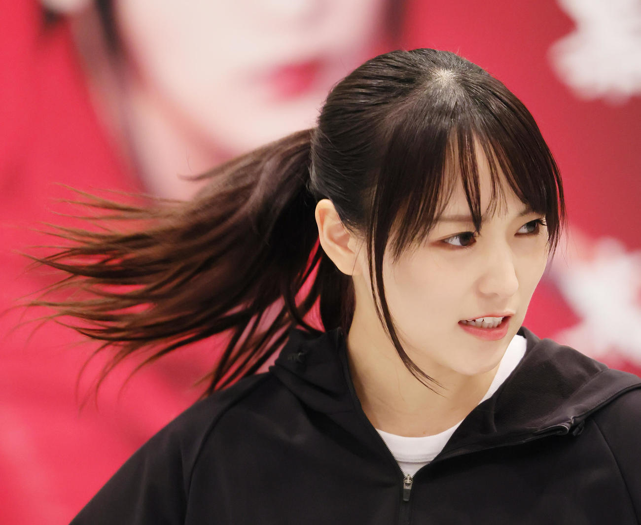 23年1月、「新・幕末純情伝」の公開稽古で演技する菅井友香