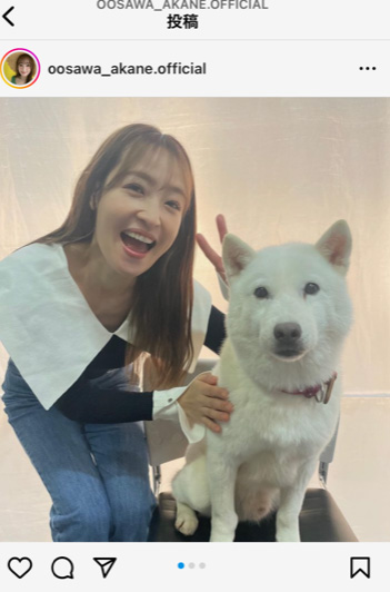 大沢あかねのインスタより