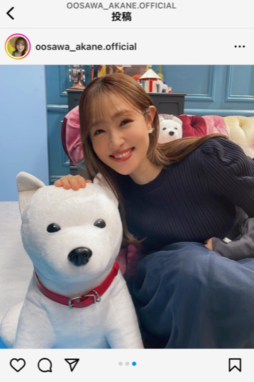 大沢あかねのインスタより
