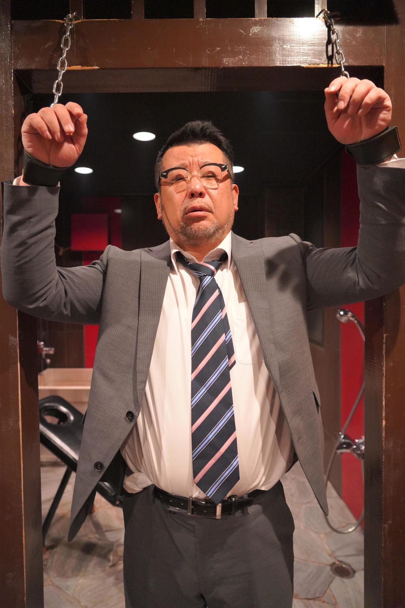 「映画・チャンネルNECO」のドラマ「桃色探訪～伝説の風俗～」で主演を務めるケンドーコバヤシ（撮影・佐藤成）