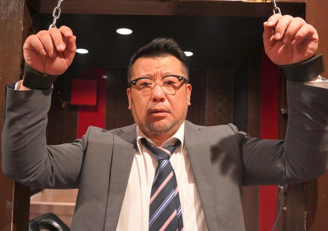 「映画・チャンネルNECO」のドラマ「桃色探訪～伝説の風俗～」で主演を務めるケンドーコバヤシ（撮影・佐藤成）