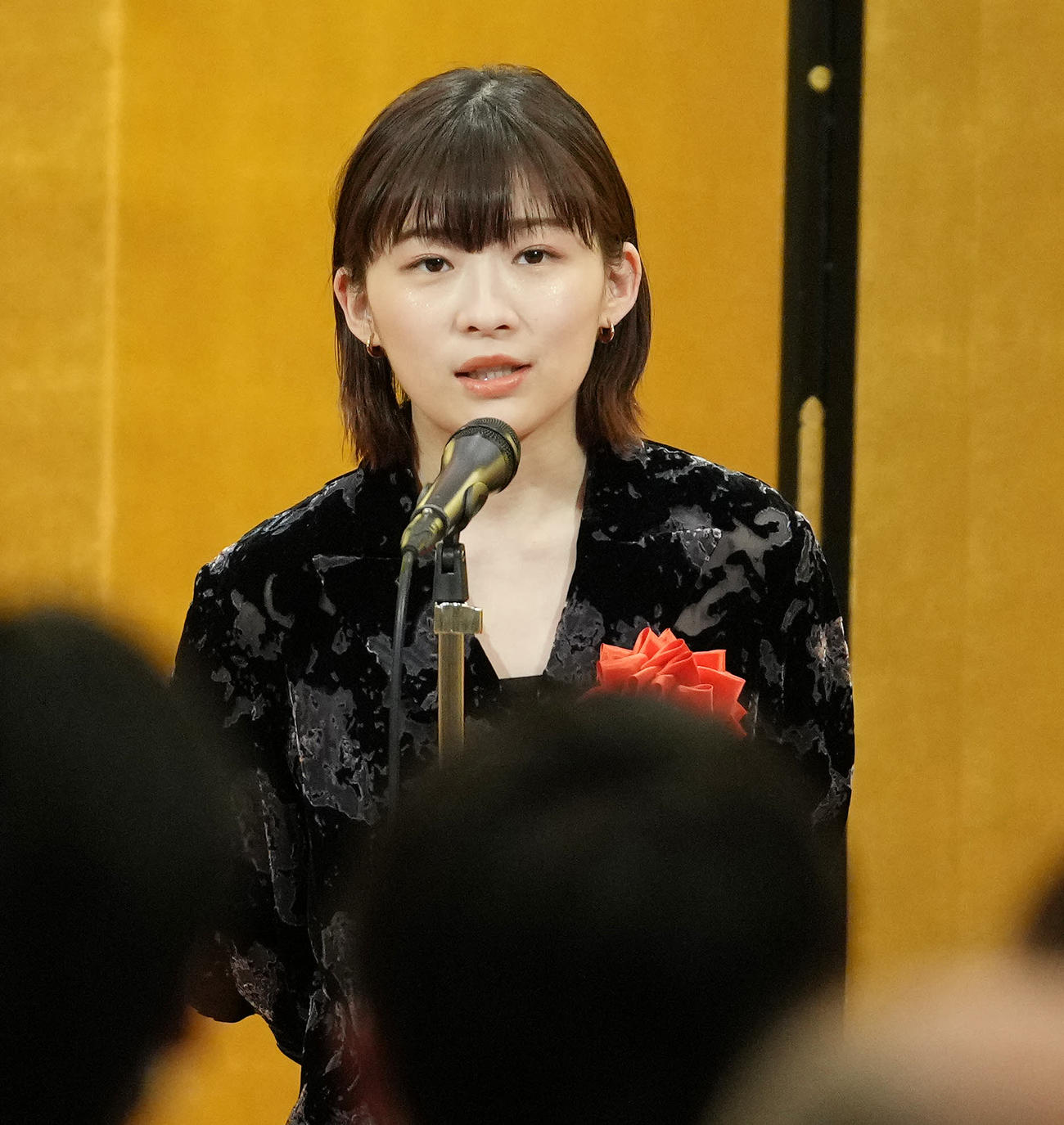 文化庁芸術祭賞でテレビ・ドラマ部門の放送個人賞を受賞し、喜びを語る伊藤沙莉（撮影・鈴木みどり）