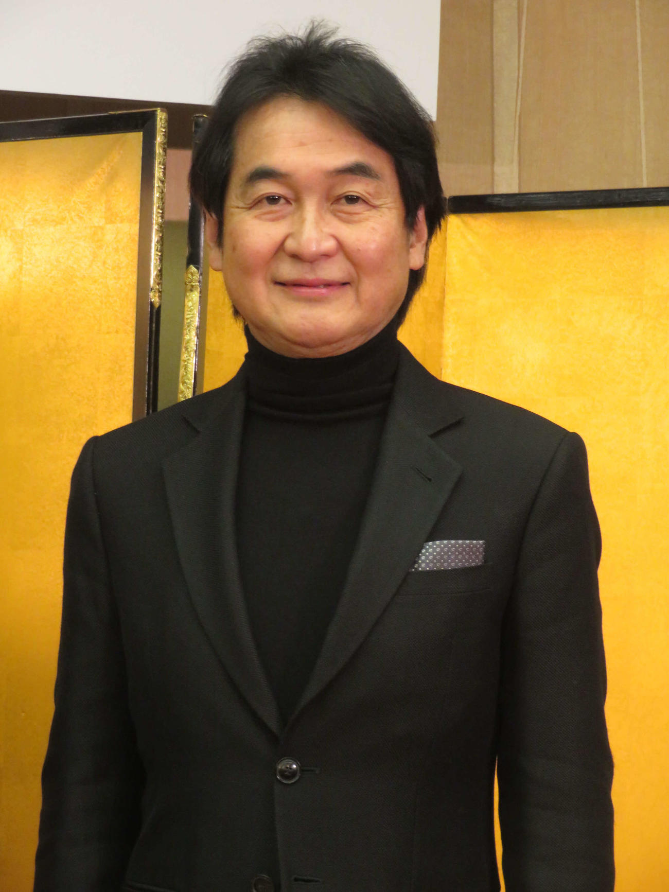日本映画製作者連盟の新年記者発表に出席したKADOKAWA夏野剛社長（撮影・村上幸将）