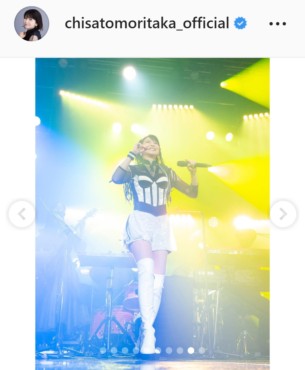 ライブで盛り上がる森高千里（森高千里のインスタグラムより）
