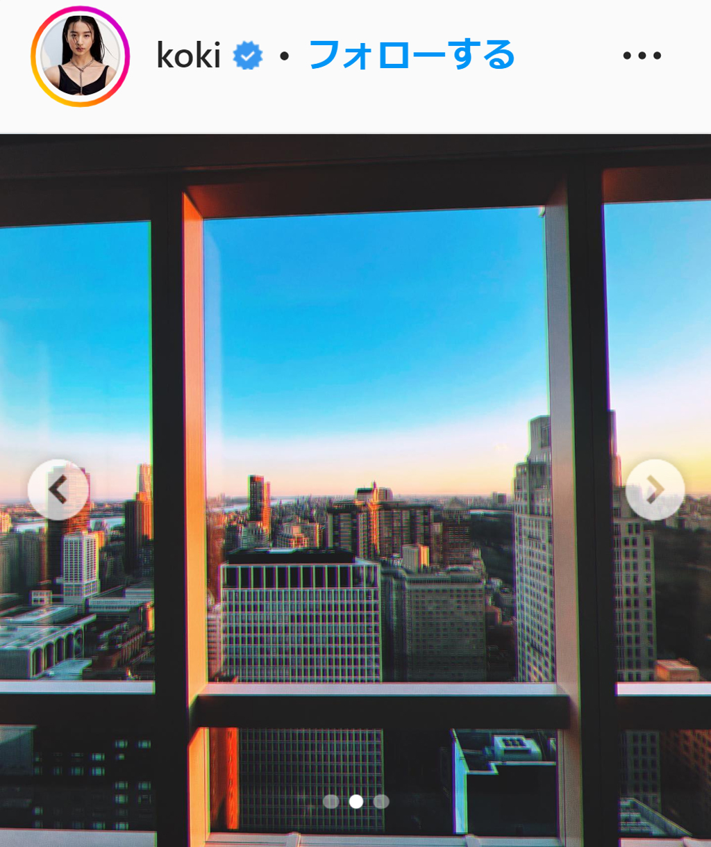 KoKi,のインスタグラムより