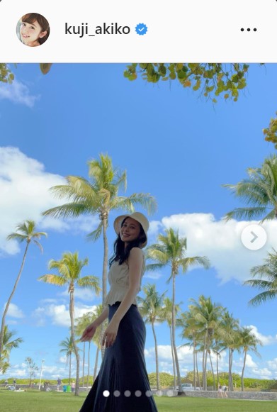 久慈暁子のインスタグラムより