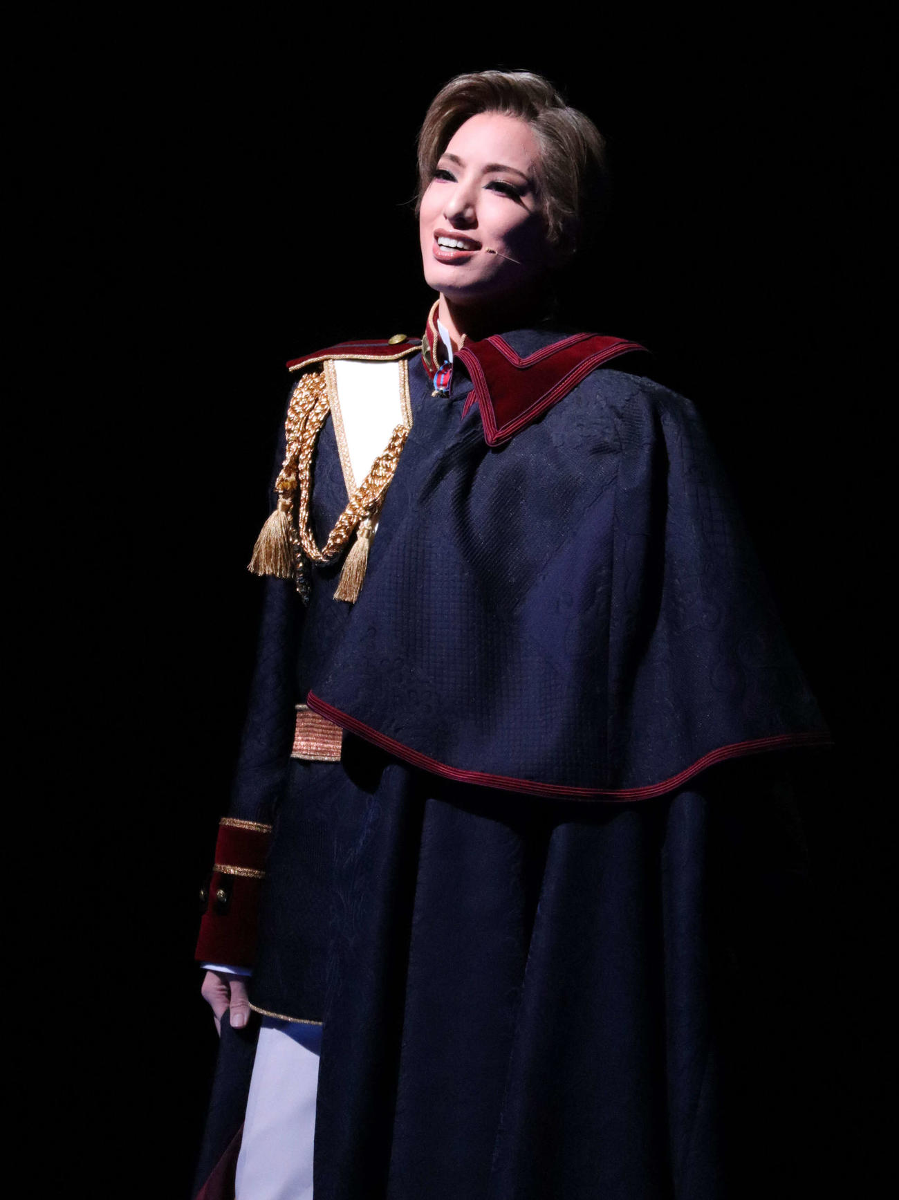 「うたかたの恋」でオーストリア皇太子を演じる花組トップ柚香光（撮影・小林千穂）