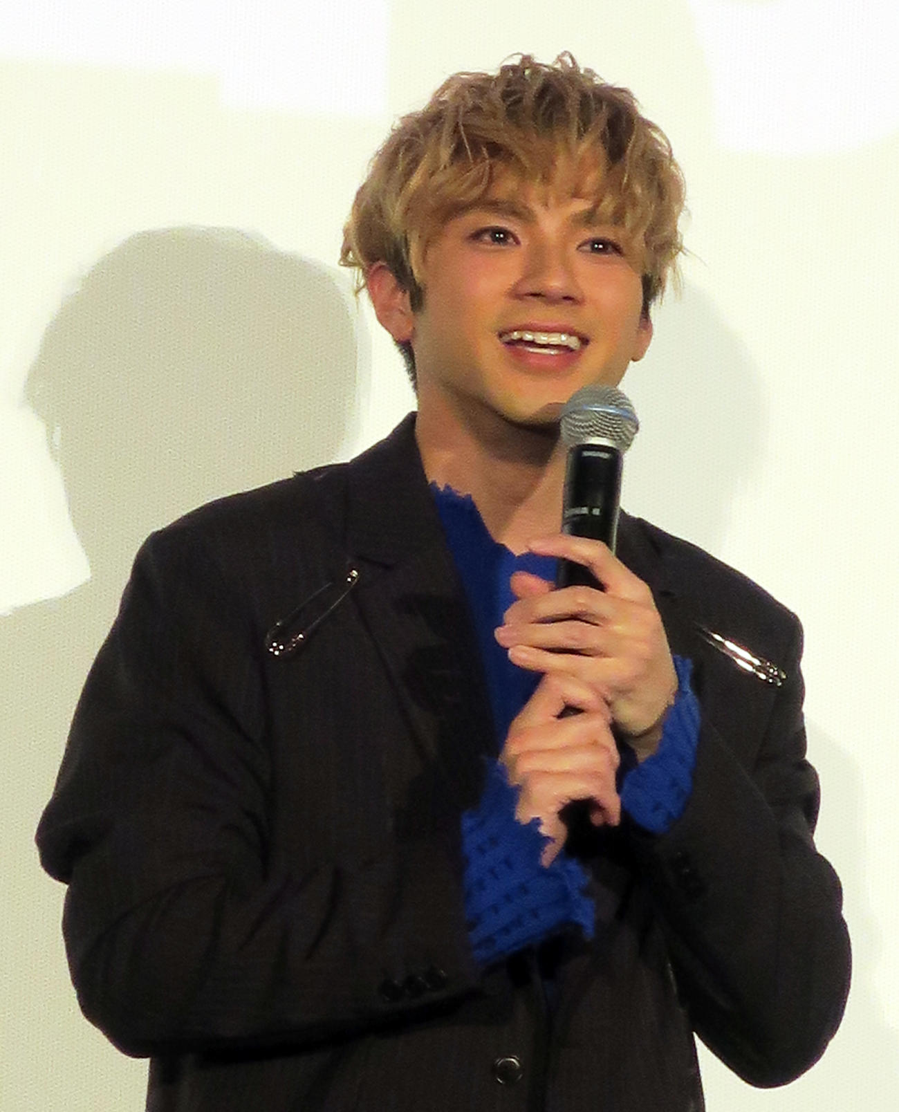 映画「BLUE GIANT」初日舞台あいさつで作品への思いを語る山田裕貴