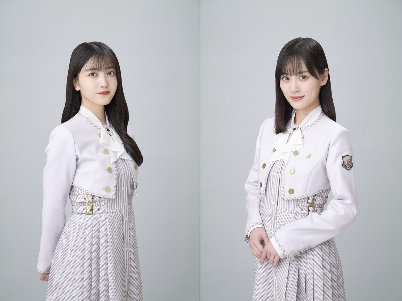 ダブルセンターを務める久保史緒里（左）と山下美月