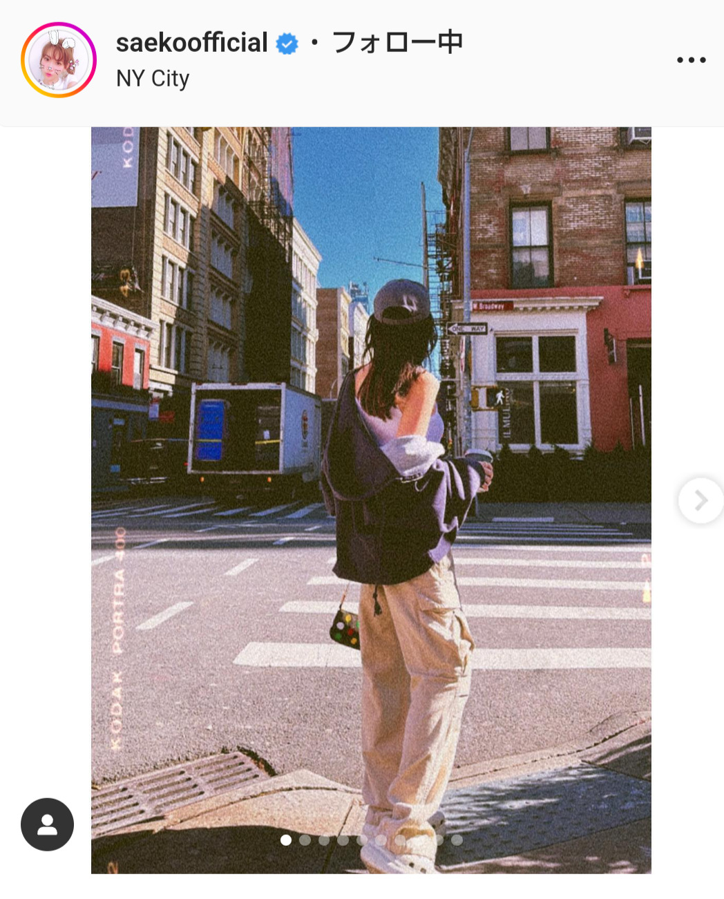 紗栄子のインスタグラムより
