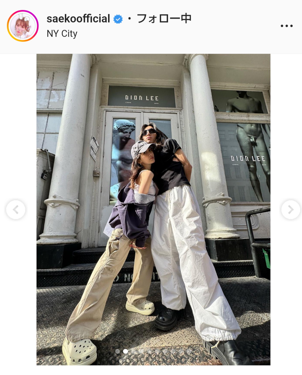 紗栄子のインスタグラムより