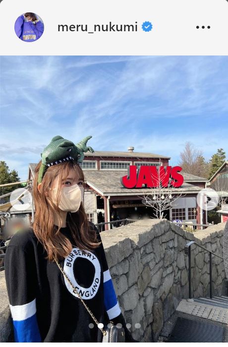生見愛瑠のインスタグラムより